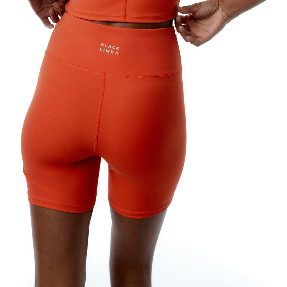 Black Limba pantalones y mallas cortas fitness mujer Ica vista trasera