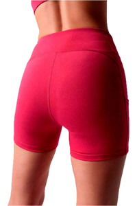 Black Limba pantalones y mallas cortas fitness mujer Mini short deportivo Sand vista trasera