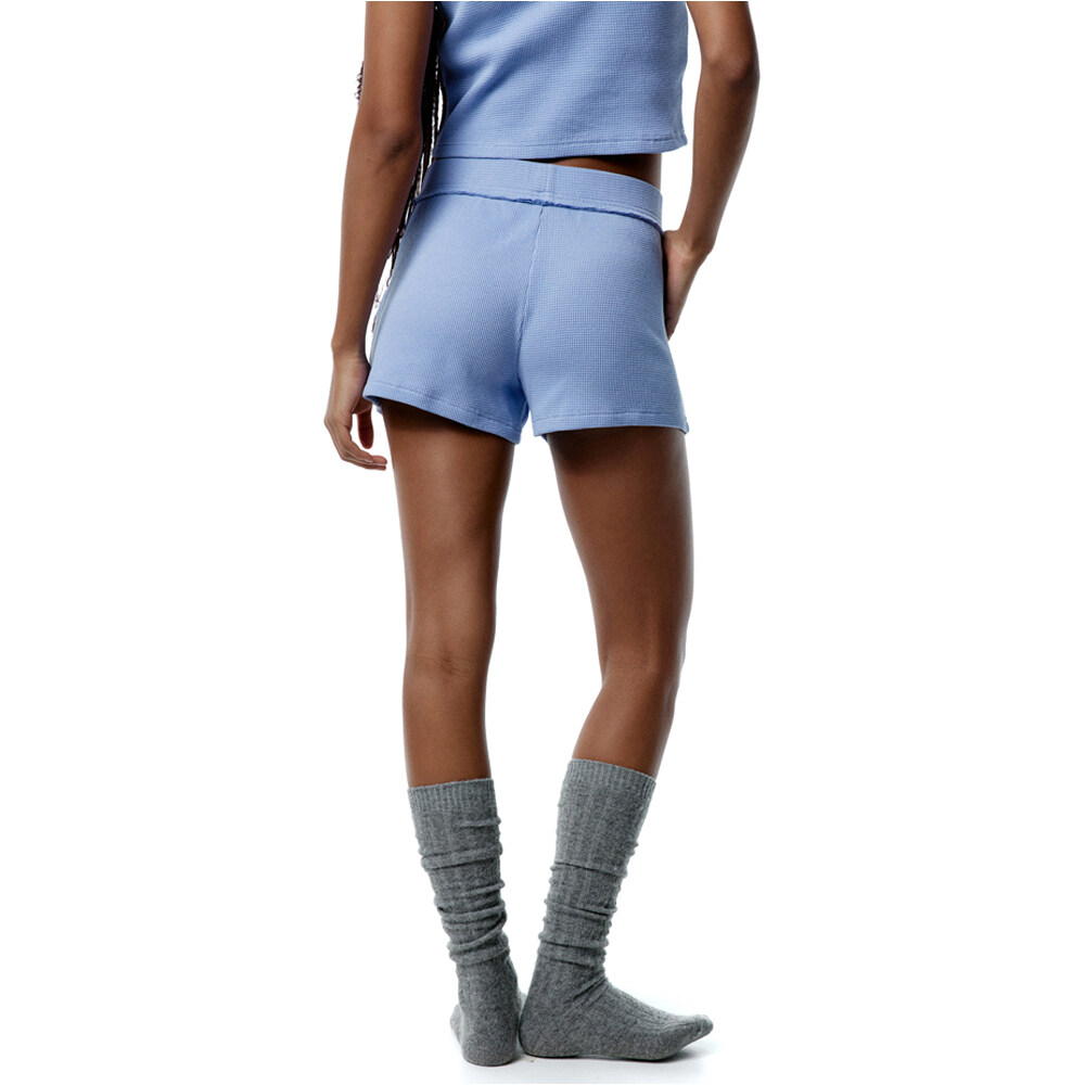 Black Limba pantalones y mallas cortas fitness mujer Omnia vista trasera