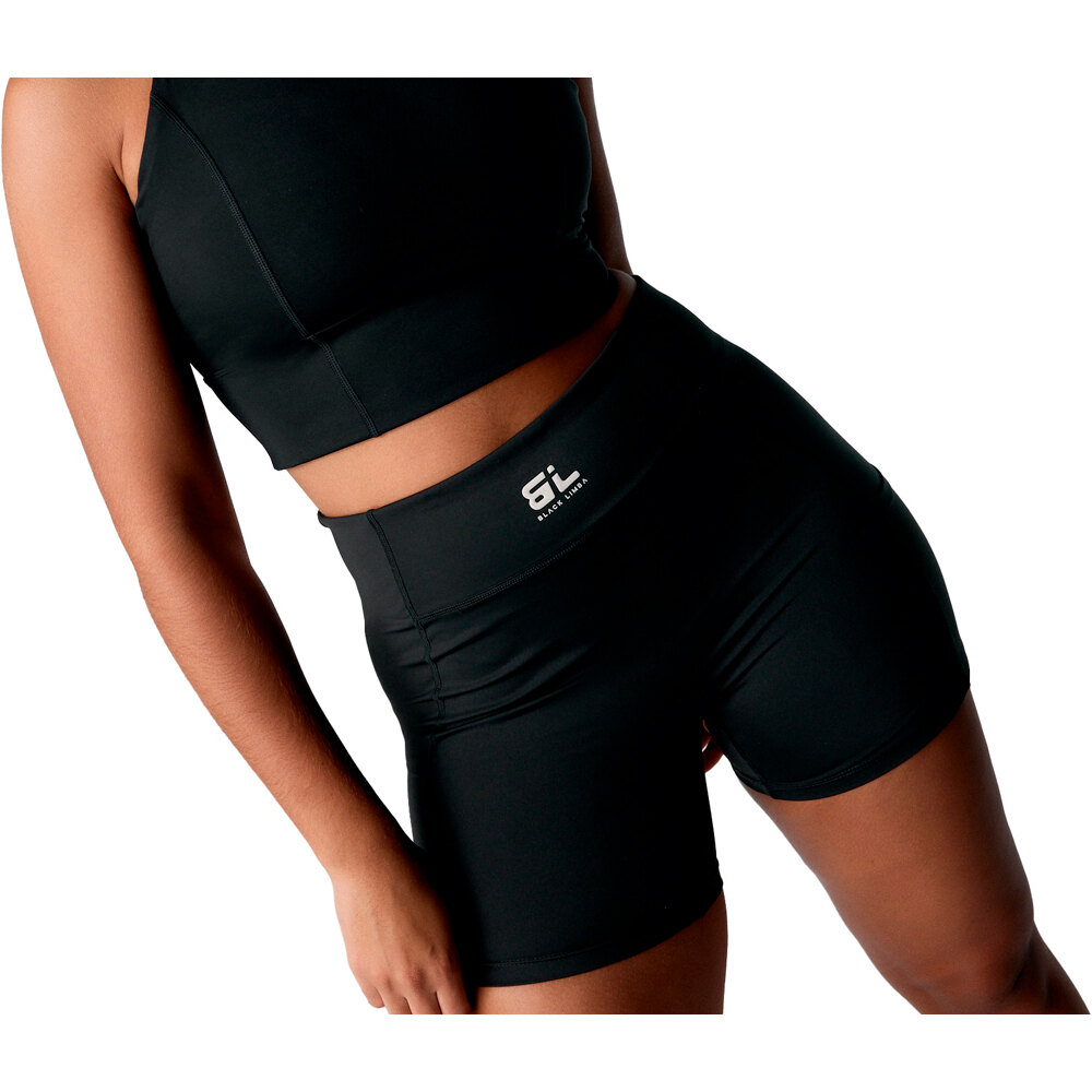 Black Limba pantalones y mallas cortas fitness mujer Sand vista frontal