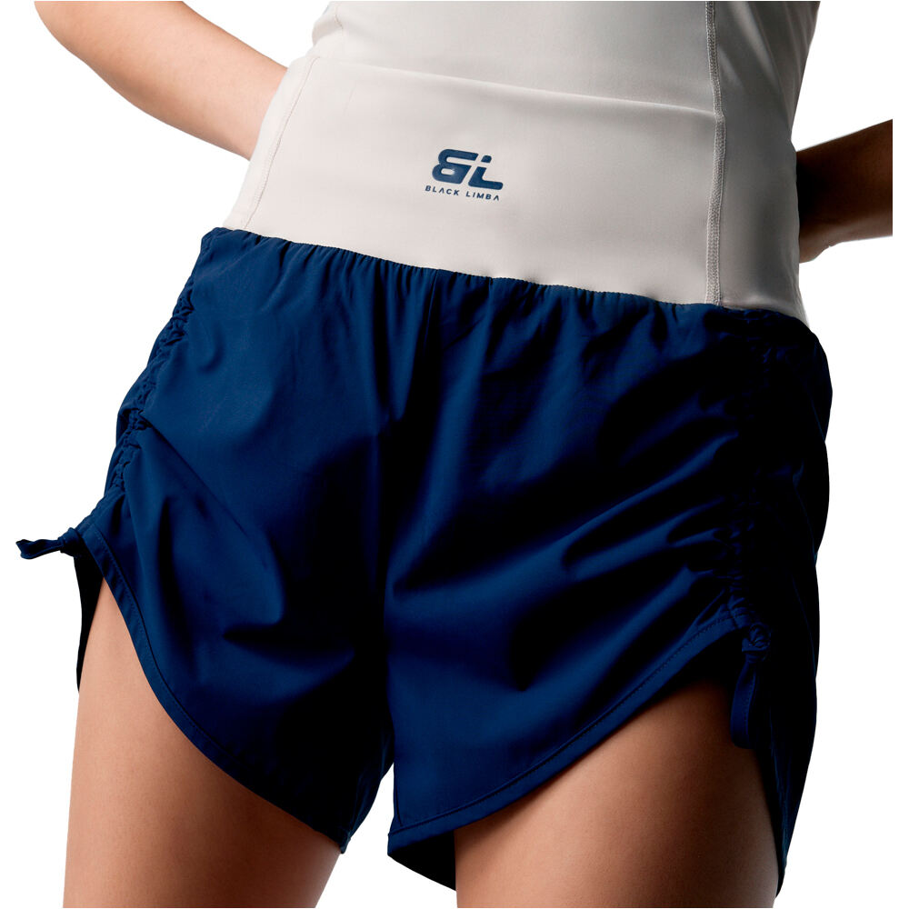 Black Limba pantalones y mallas cortas fitness mujer Slam vista trasera