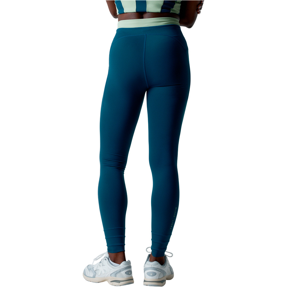 Black Limba pantalones y mallas largas fitness mujer Aqualine vista trasera