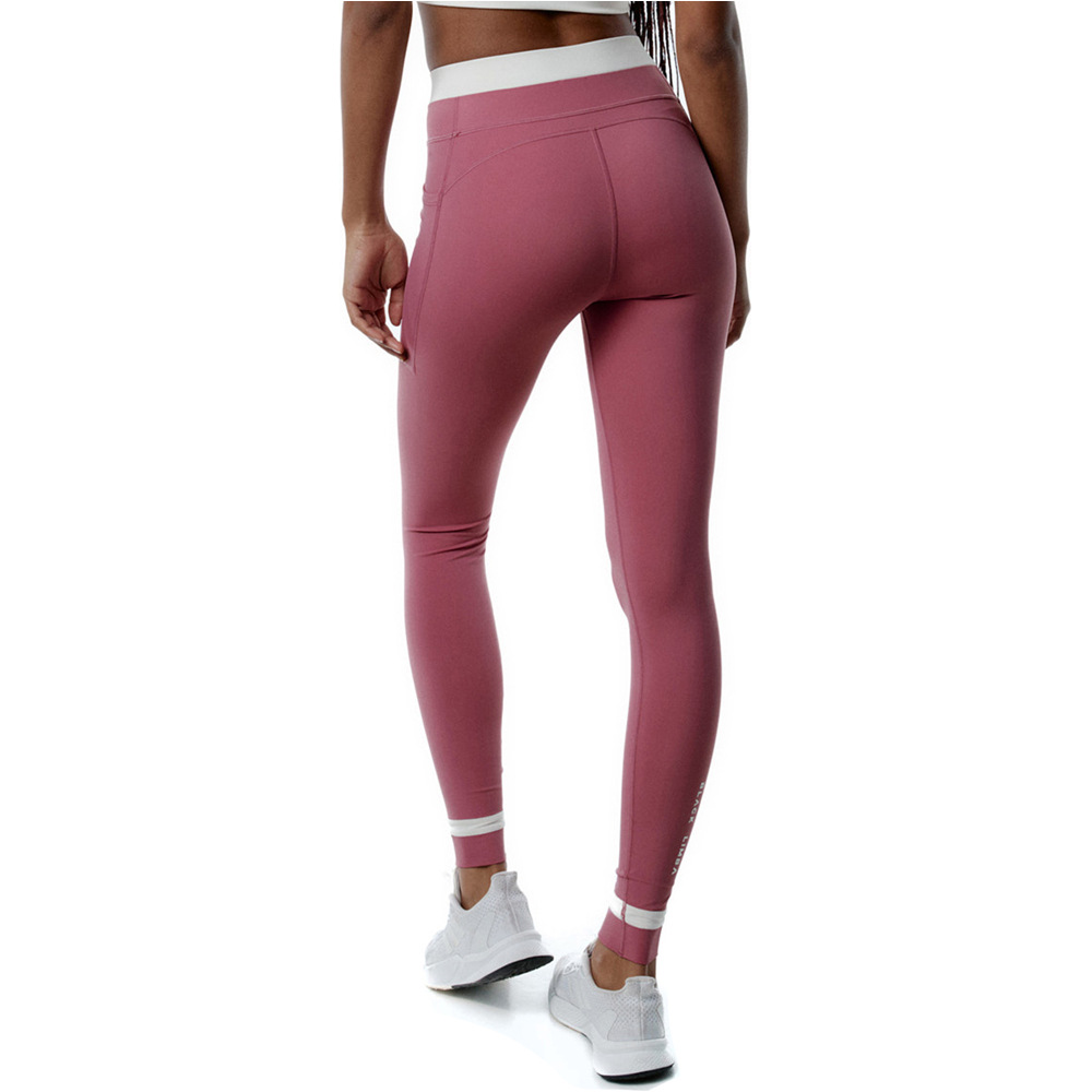 Black Limba pantalones y mallas largas fitness mujer CourtEdge vista trasera