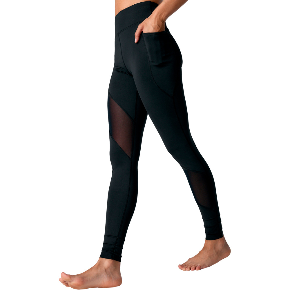 Black Limba pantalones y mallas largas fitness mujer Delvor vista detalle