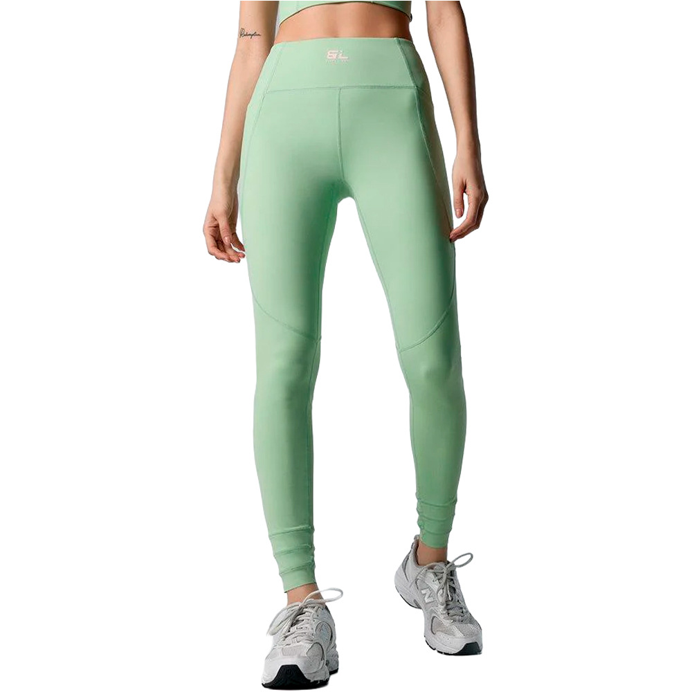 Black Limba pantalones y mallas largas fitness mujer Diardi vista frontal
