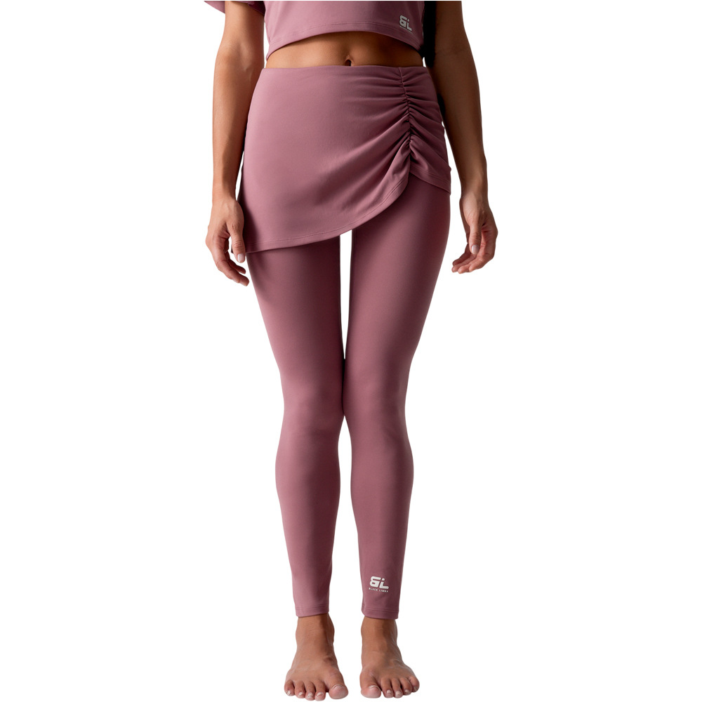 Black Limba pantalones y mallas largas fitness mujer Echo vista frontal