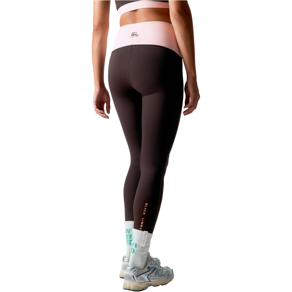 Black Limba pantalones y mallas largas fitness mujer Evolve vista trasera