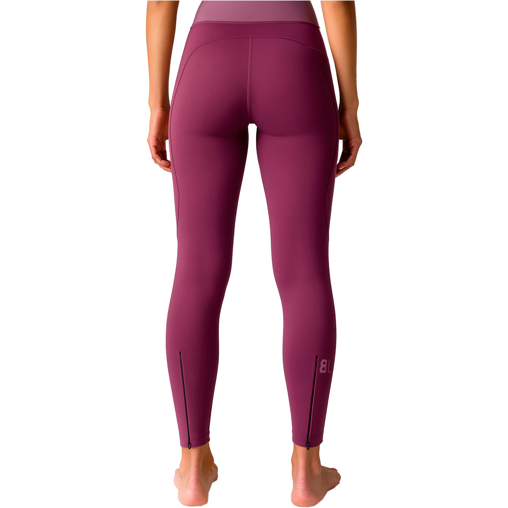 Black Limba pantalones y mallas largas fitness mujer Flexor vista trasera