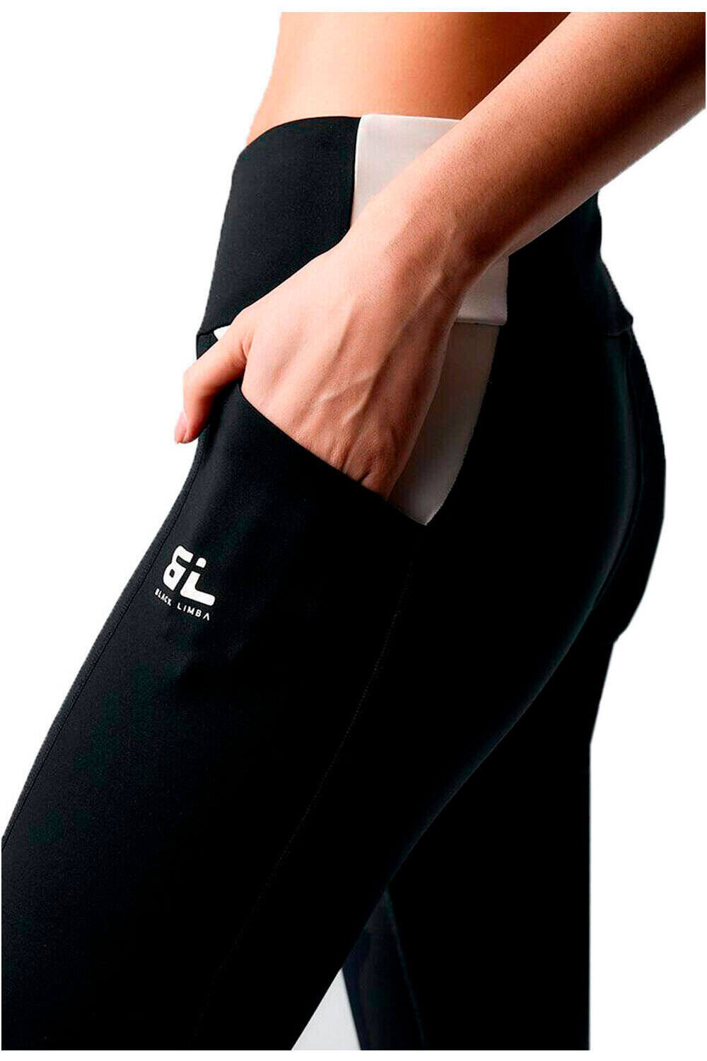 Black Limba pantalones y mallas largas fitness mujer Legging deportivo Boldfit vista detalle