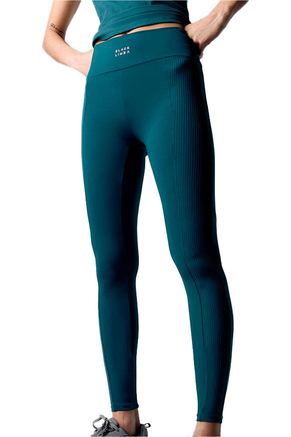 Black Limba pantalones y mallas largas fitness mujer Legging deportivo Tempo vista frontal