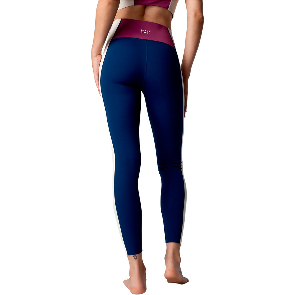 Black Limba pantalones y mallas largas fitness mujer Pace Line vista trasera