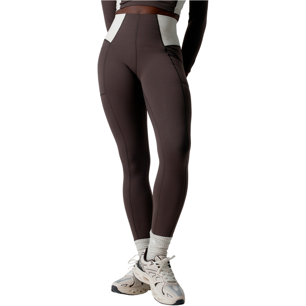 Black Limba pantalones y mallas largas fitness mujer Sharpline vista frontal