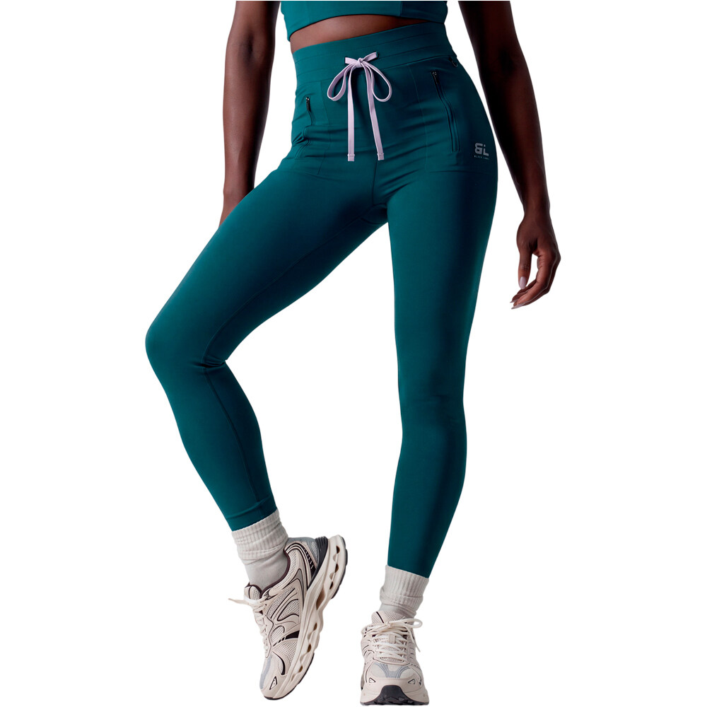 Black Limba pantalones y mallas largas fitness mujer Stamina vista frontal