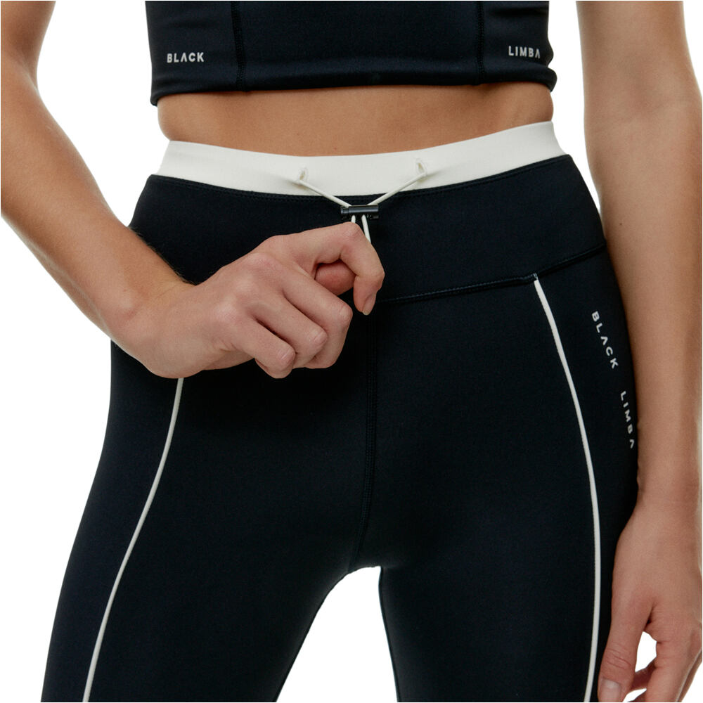 Black Limba pantalones y mallas largas fitness mujer Streetflex vista detalle