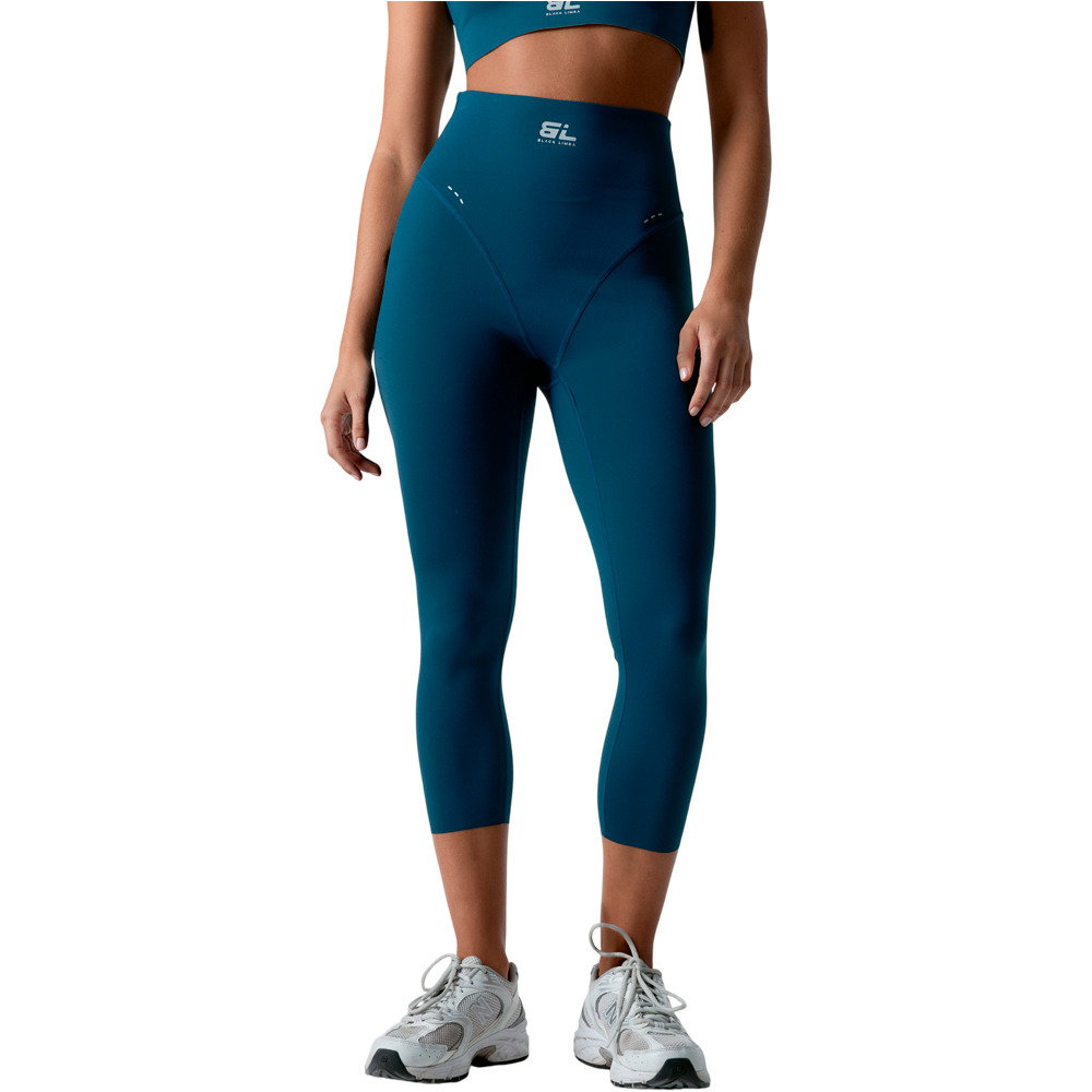 Black Limba pantalones y mallas largas fitness mujer Strong motion vista frontal