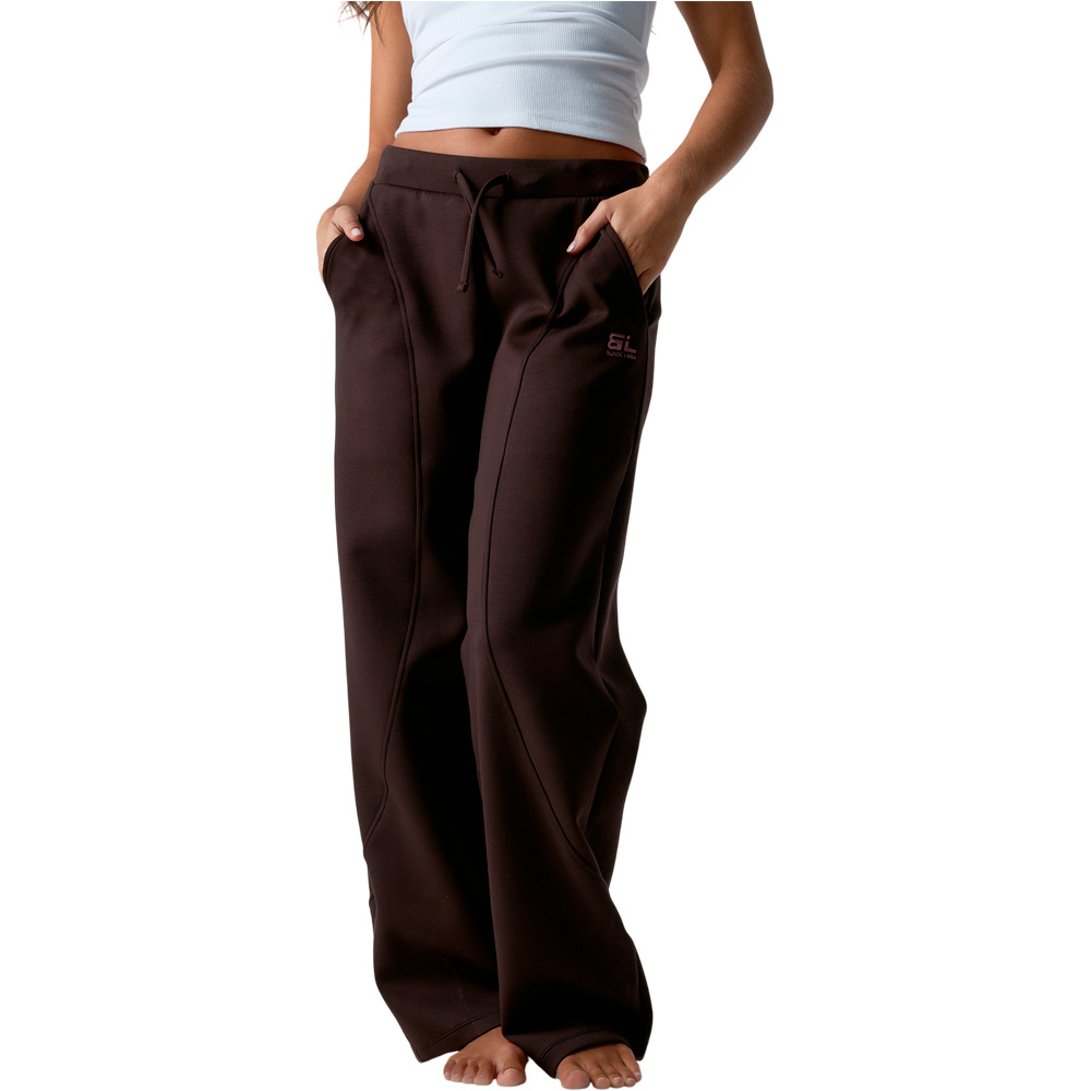 Black Limba pantalones y mallas largas fitness mujer Sun vista frontal
