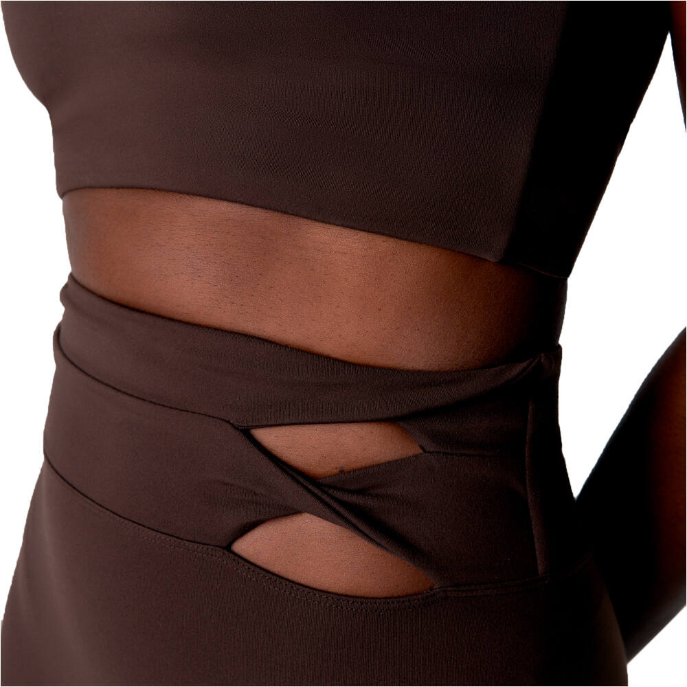 Black Limba pantalones y mallas largas fitness mujer Swan vista detalle