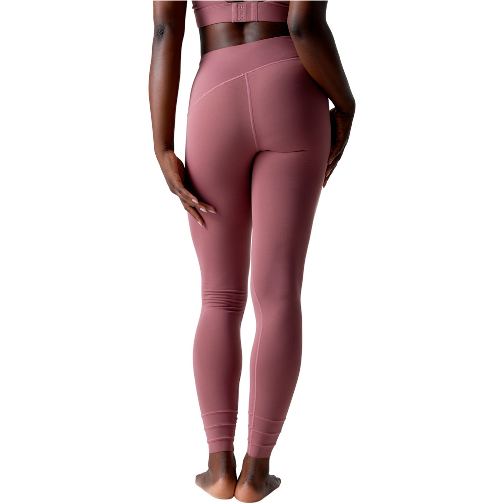 Black Limba pantalones y mallas largas fitness mujer Wave vista trasera