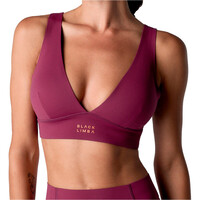 Black Limba sujetadores deportivos Curve Line vista frontal