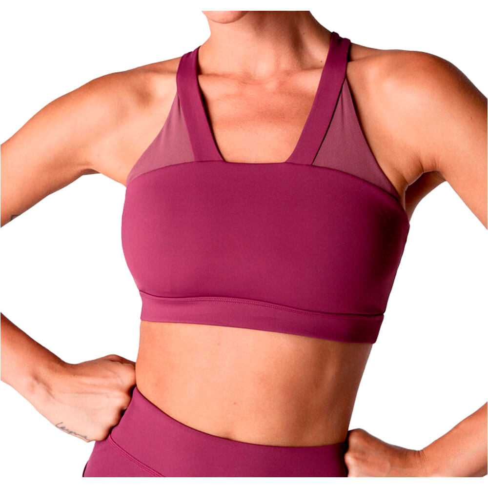 Black Limba sujetadores deportivos Flexor vista frontal