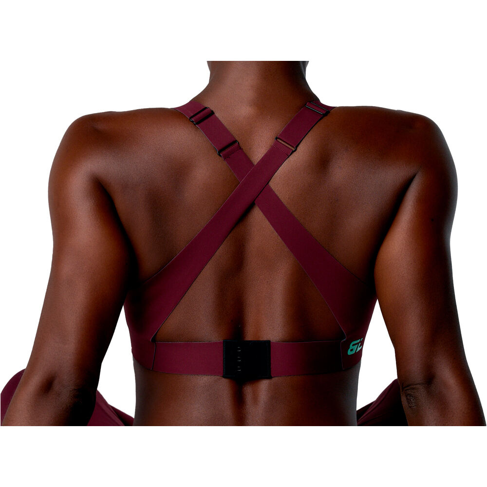 Black Limba sujetadores deportivos Impact Line vista trasera