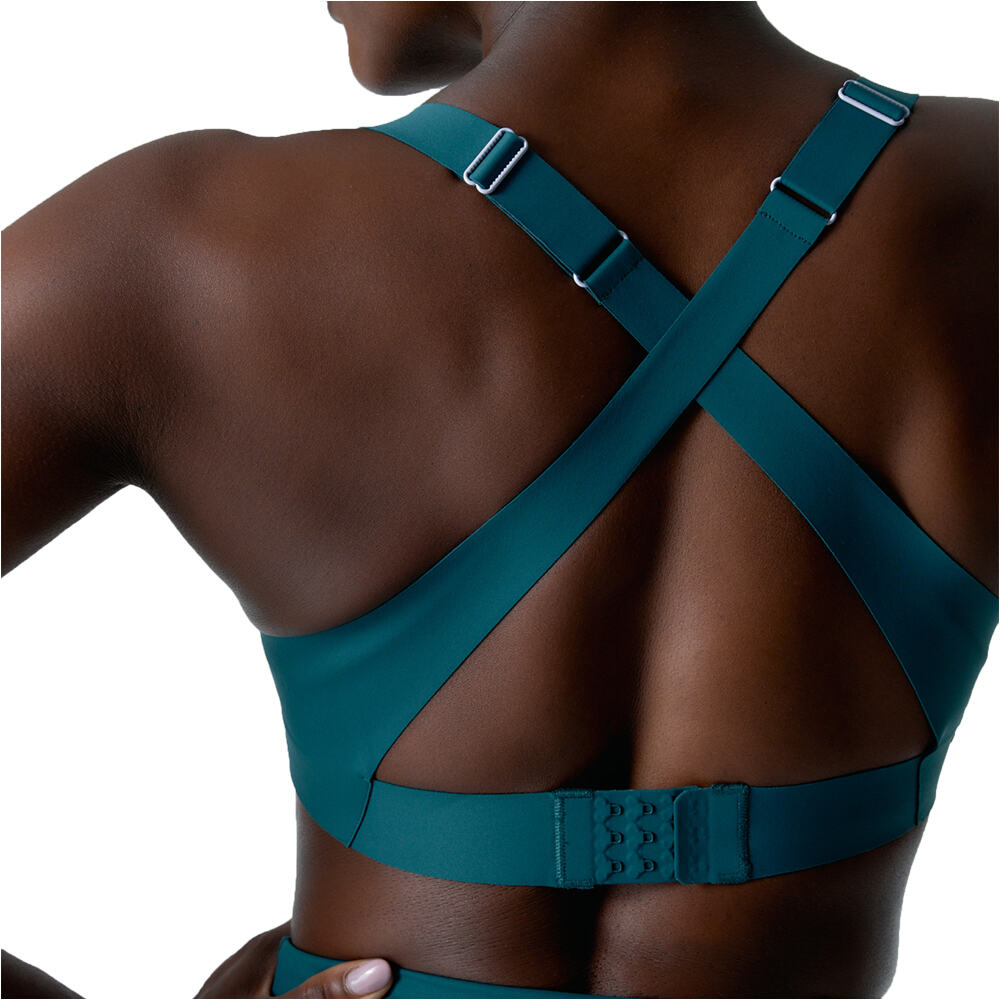 Black Limba sujetadores deportivos Impact line vista trasera