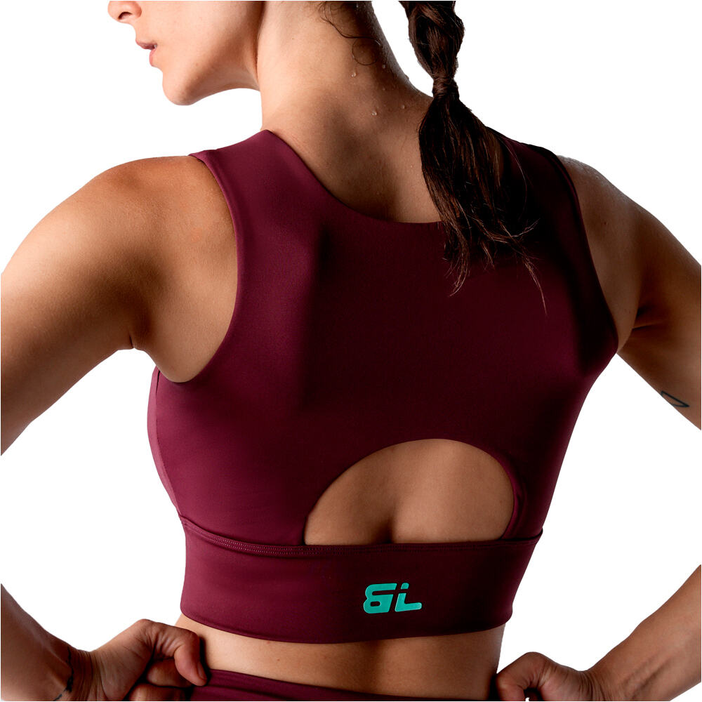 Black Limba sujetadores deportivos Impact Pro vista trasera