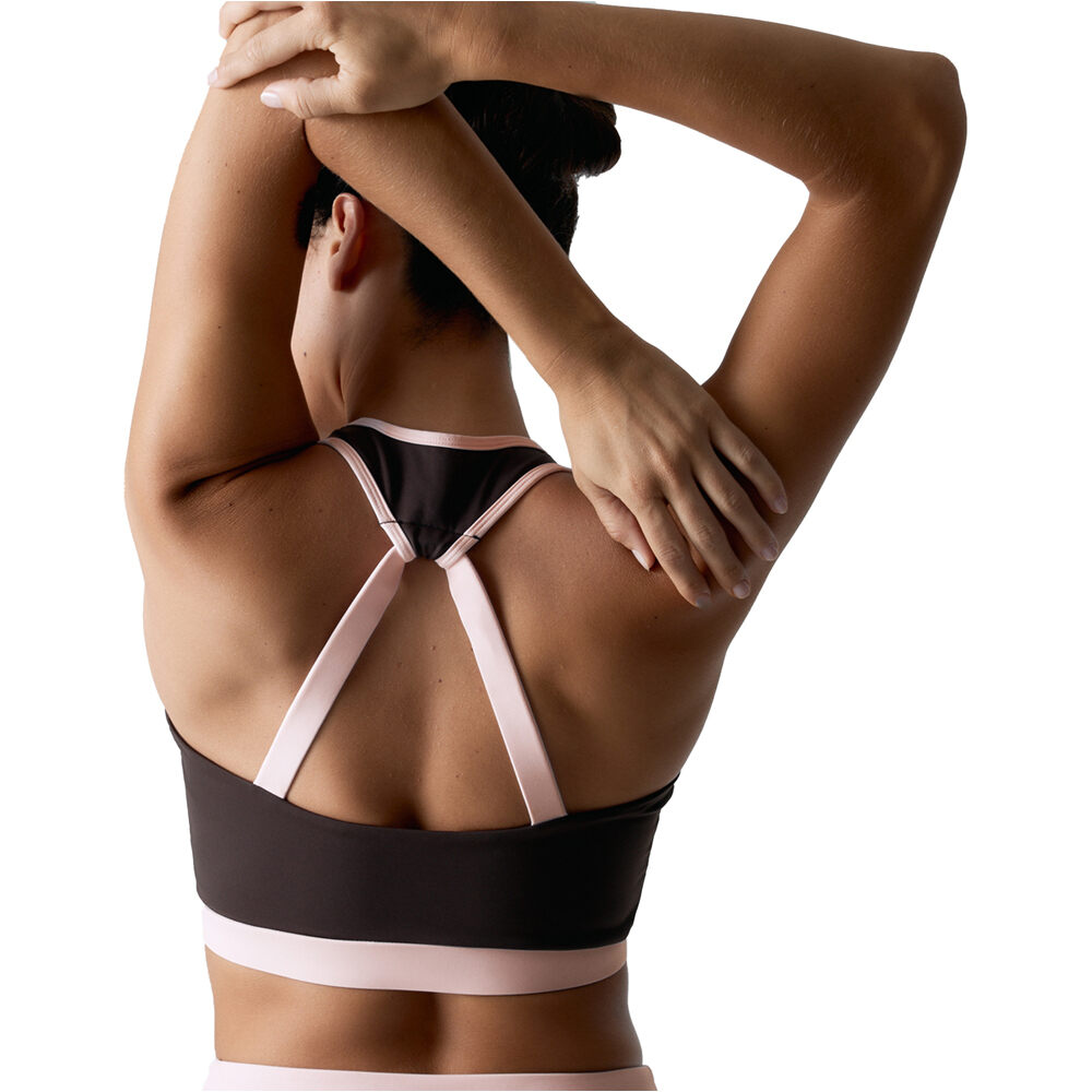 Black Limba sujetadores deportivos Shape Pulse vista trasera