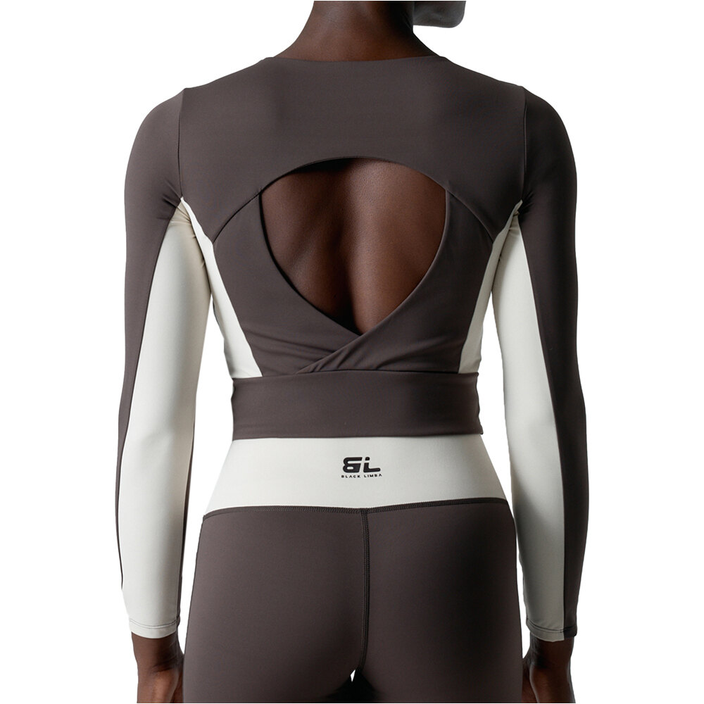 Black Limba sujetadores deportivos Sharpline vista trasera