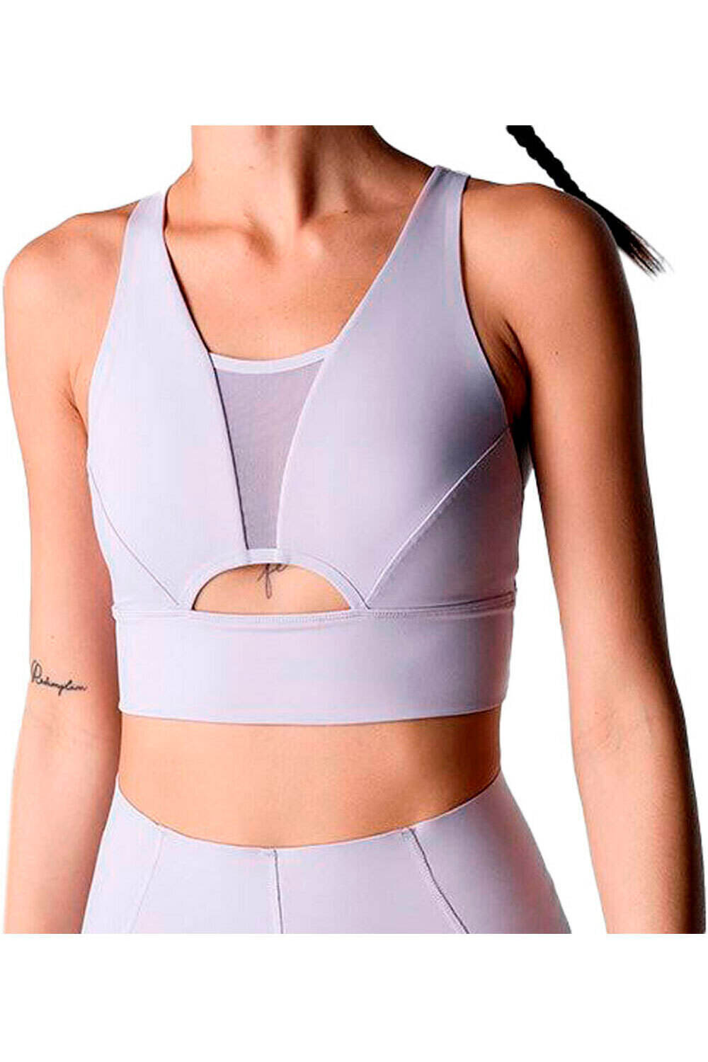 Black Limba sujetadores deportivos Top deportivo Becca vista frontal