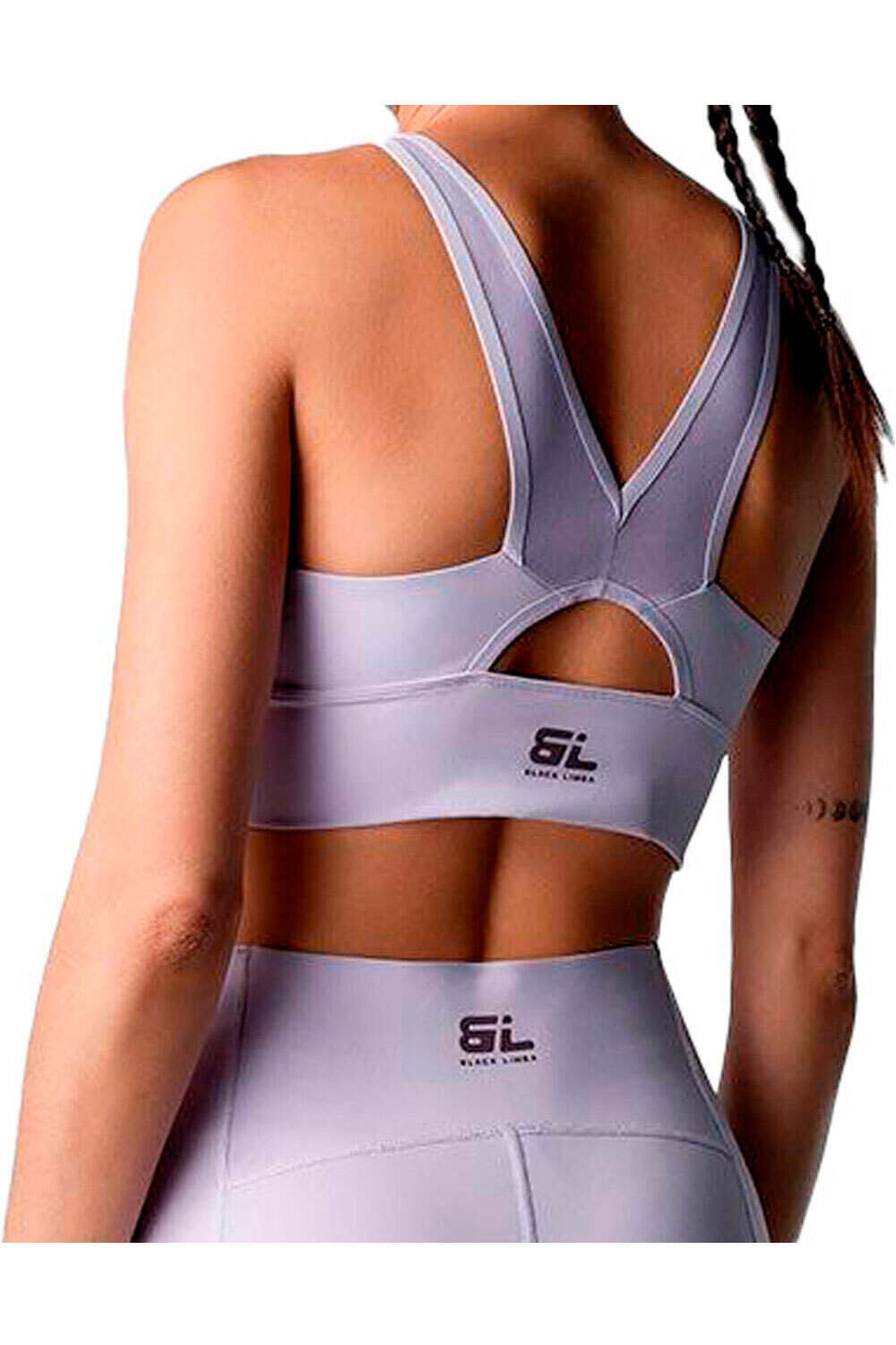 Black Limba sujetadores deportivos Top deportivo Becca vista trasera