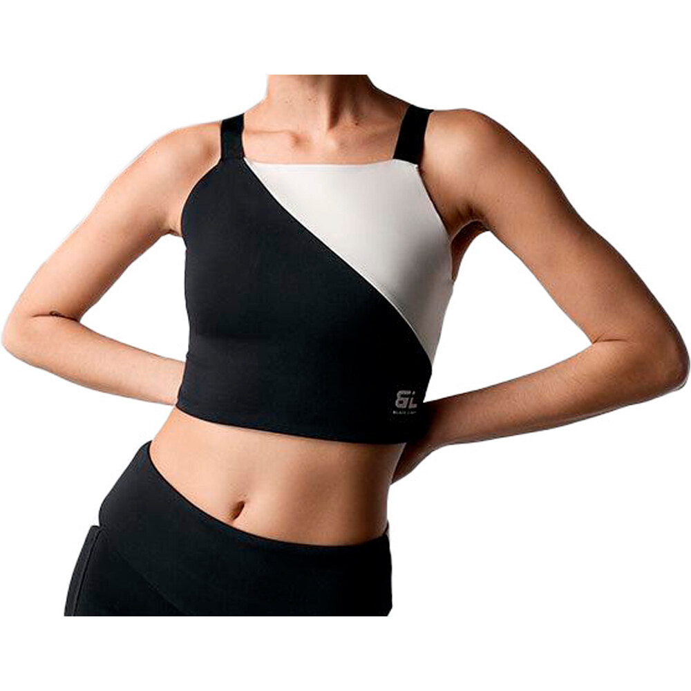 Black Limba sujetadores deportivos Top deportivo Boldfit vista frontal