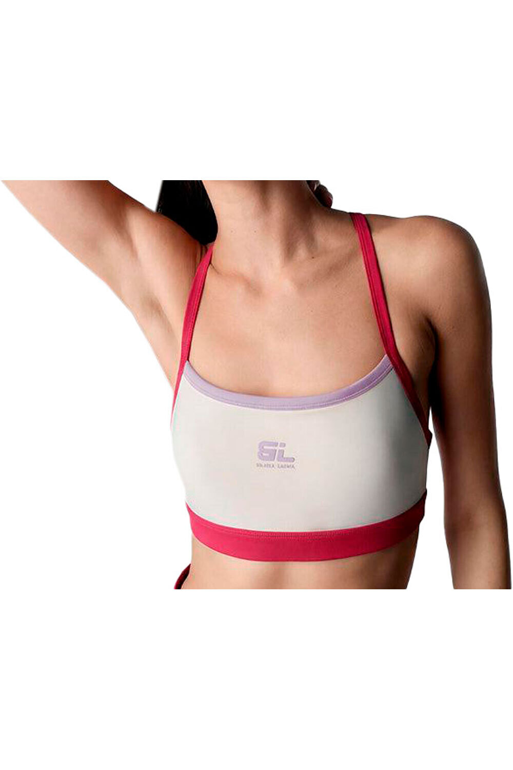 Black Limba sujetadores deportivos Top deportivo Sand vista frontal