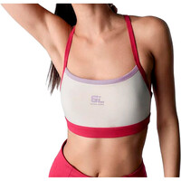 Black Limba sujetadores deportivos Top deportivo Sand vista frontal