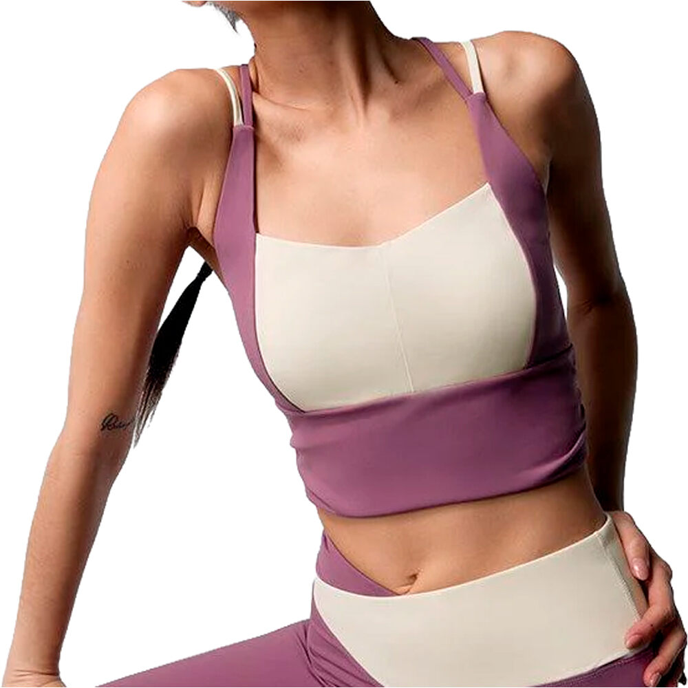 Black Limba sujetadores deportivos Twist vista frontal