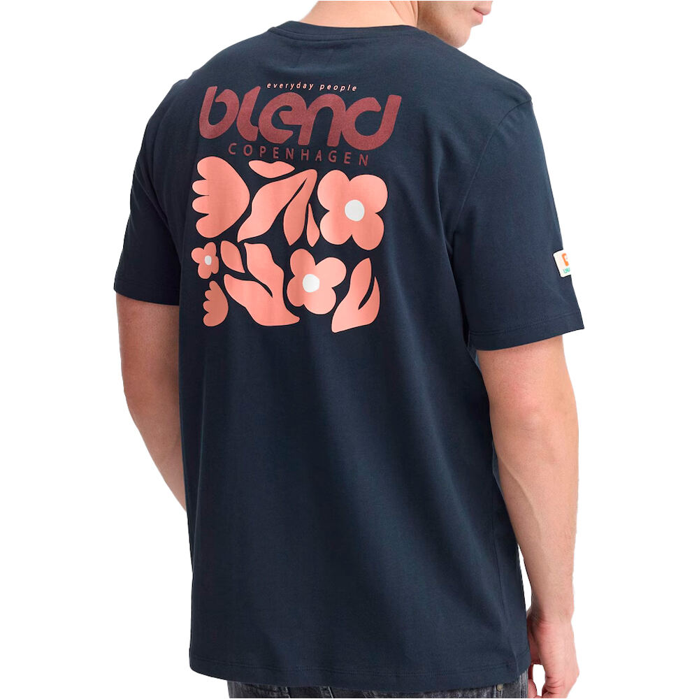 Blend camiseta manga corta hombre BHSun flower tee vista trasera