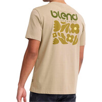 Blend camiseta manga corta hombre BHSun flower tee vista trasera