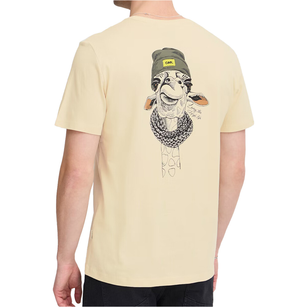 Blend camiseta manga corta hombre jirafa back vista trasera