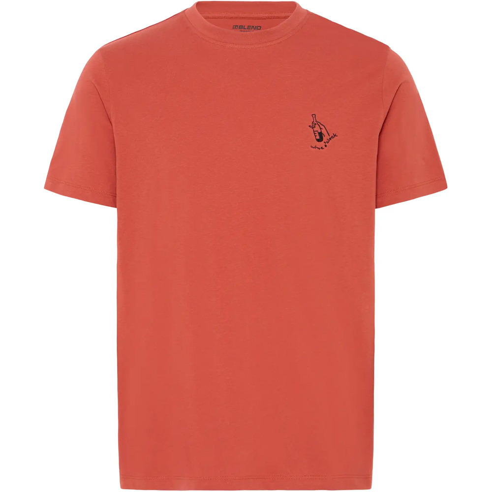 Blend camiseta manga corta hombre _M_BHKAZ small logo SS EMB TEE vista frontal