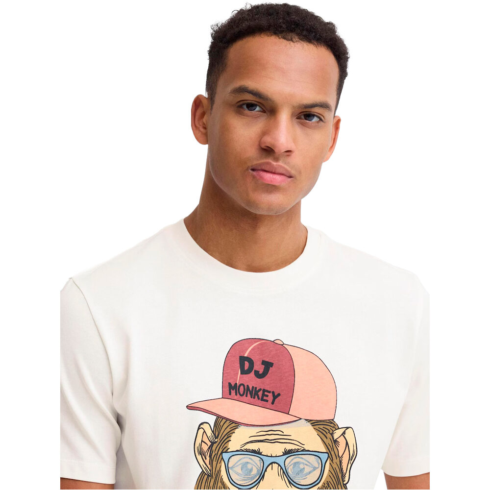 Blend camiseta manga corta hombre _M_BHKurt funny Monkey graphic tee vista detalle