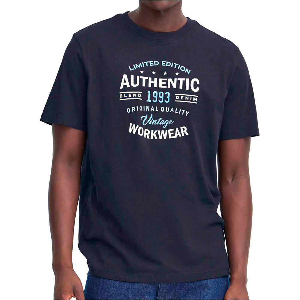 Blend camiseta manga corta hombre _M_tee autentic vista frontal