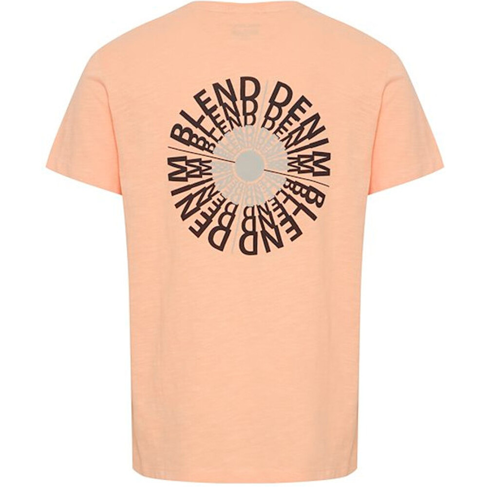 Blend camiseta manga corta hombre tee back letters vista trasera