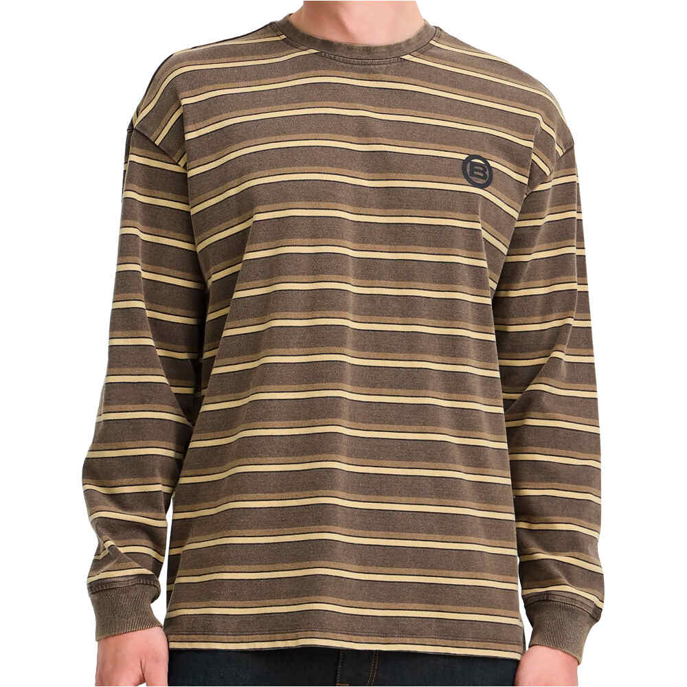 Blend camiseta manga larga hombre BHKARSYN WASH STRIPE LS TEE vista frontal