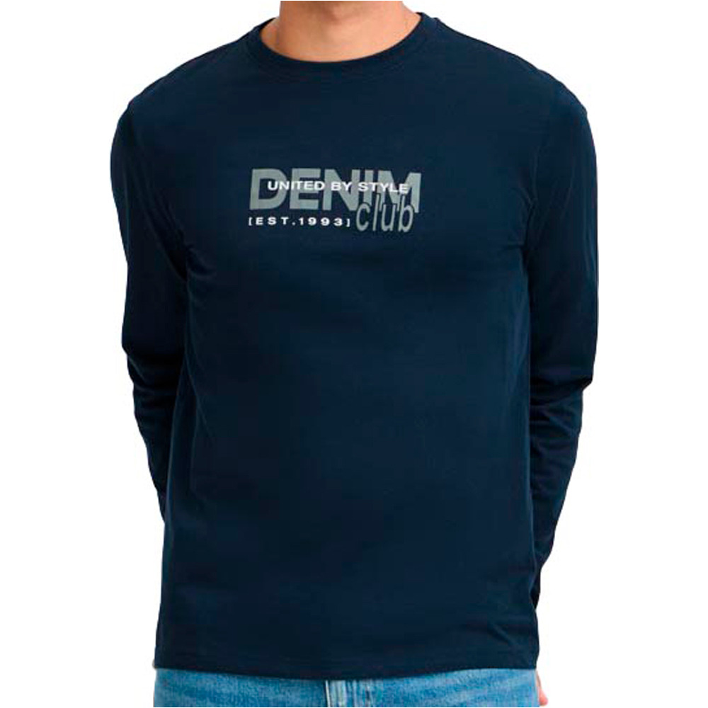 Blend camiseta manga larga hombre BHKASMIR LS LOGO TEE vista frontal
