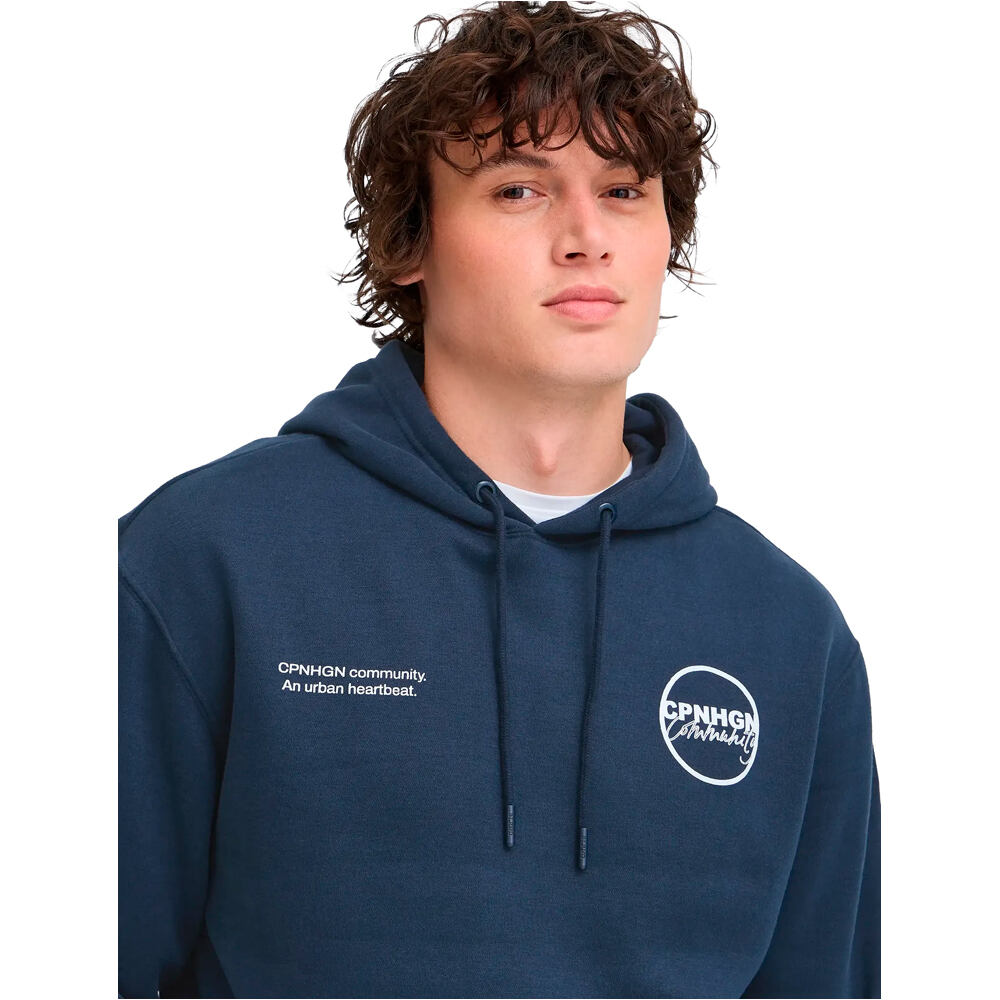 Blend sudadera hombre BHLOUIS GRAPHIC TXT HOOD SWEAT vista detalle