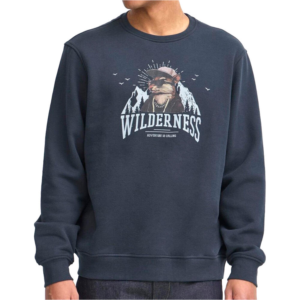 Blend sudadera hombre crew swetshirt animal vista frontal