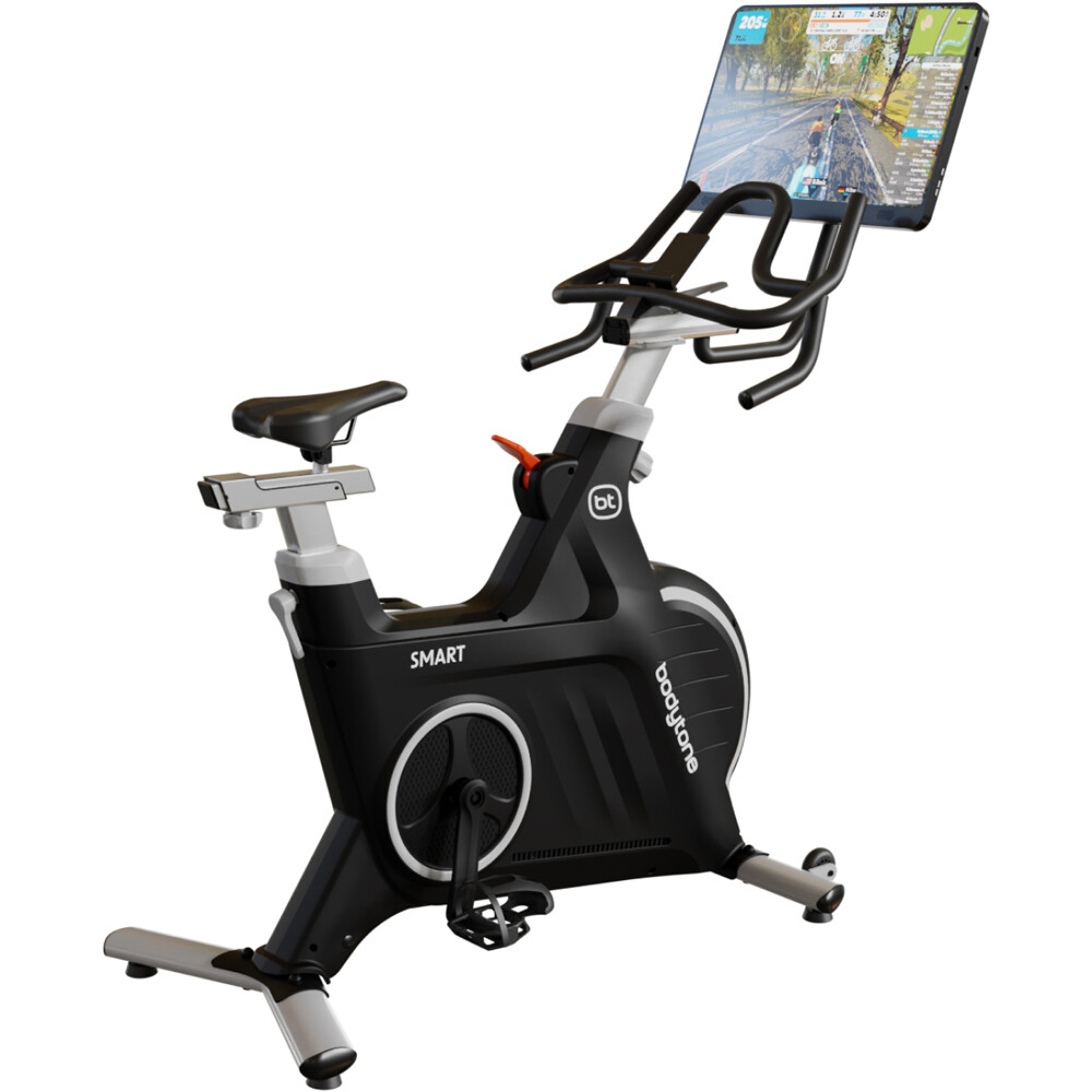 Bodytone bicicleta spinning Active BIKE 500 Smart Screen - Gris vista frontal