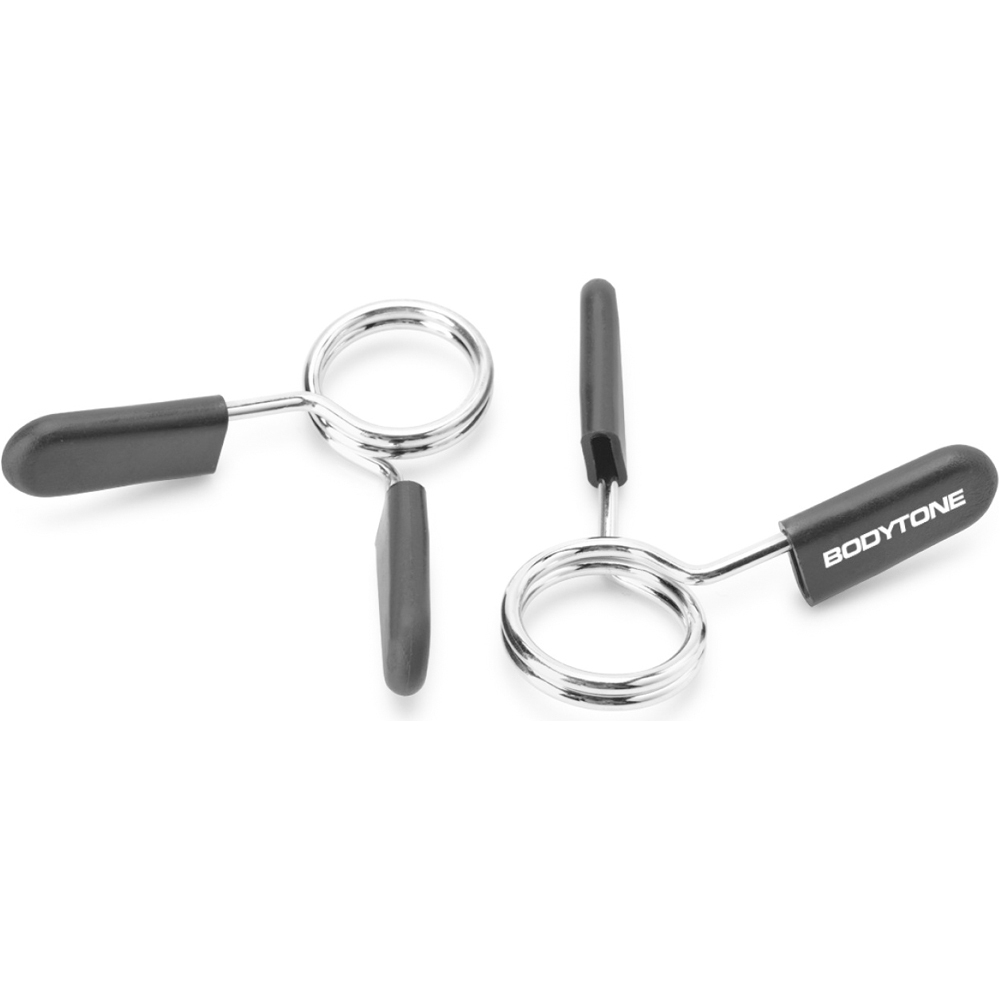 Bodytone fijaciones pesas Topes para barras 28mm (Par) vista frontal