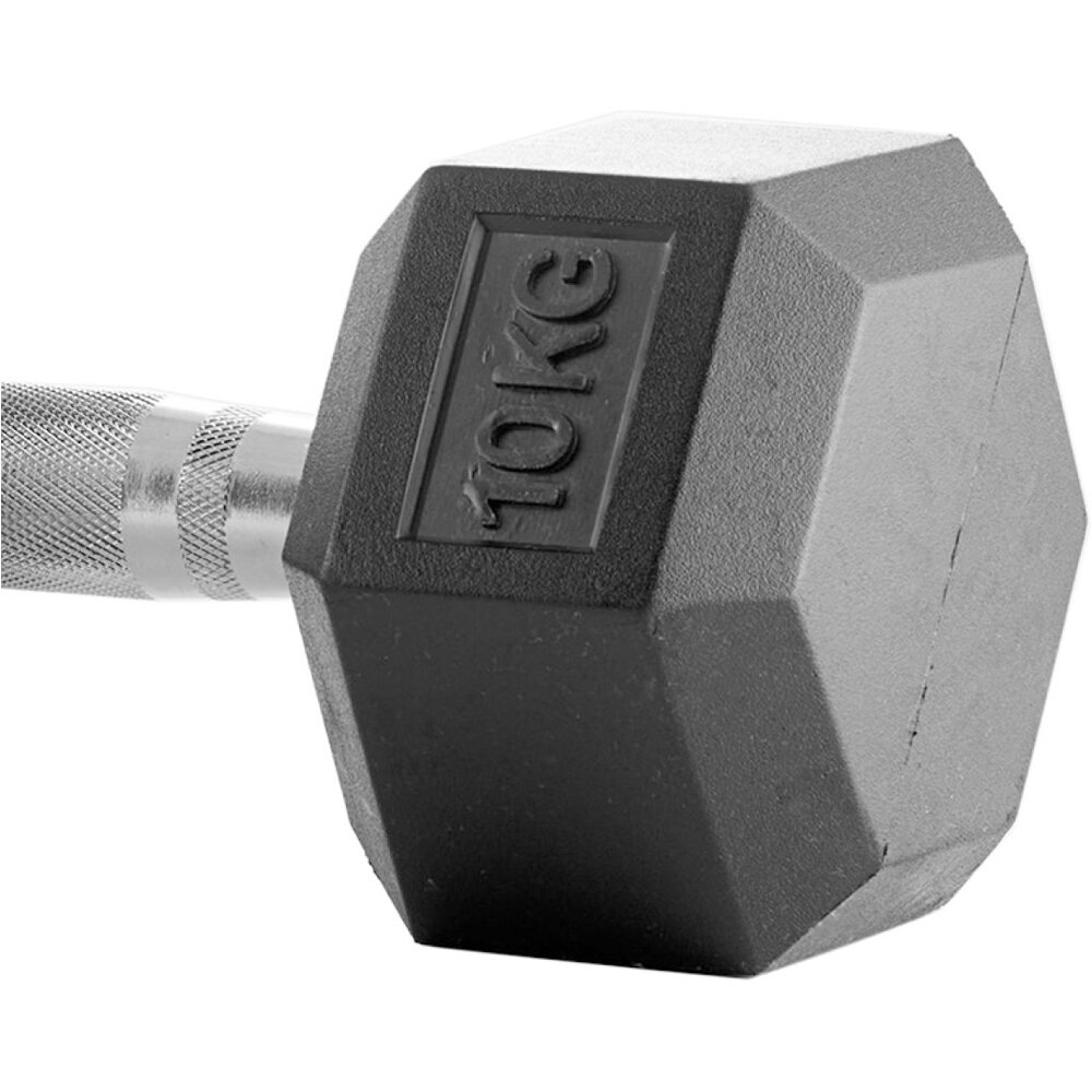 Bodytone mancuernas Mancuernas de goma hexagonales 10 kg 01