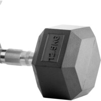 Bodytone mancuernas Mancuernas de goma hexagonales 12 kg 01